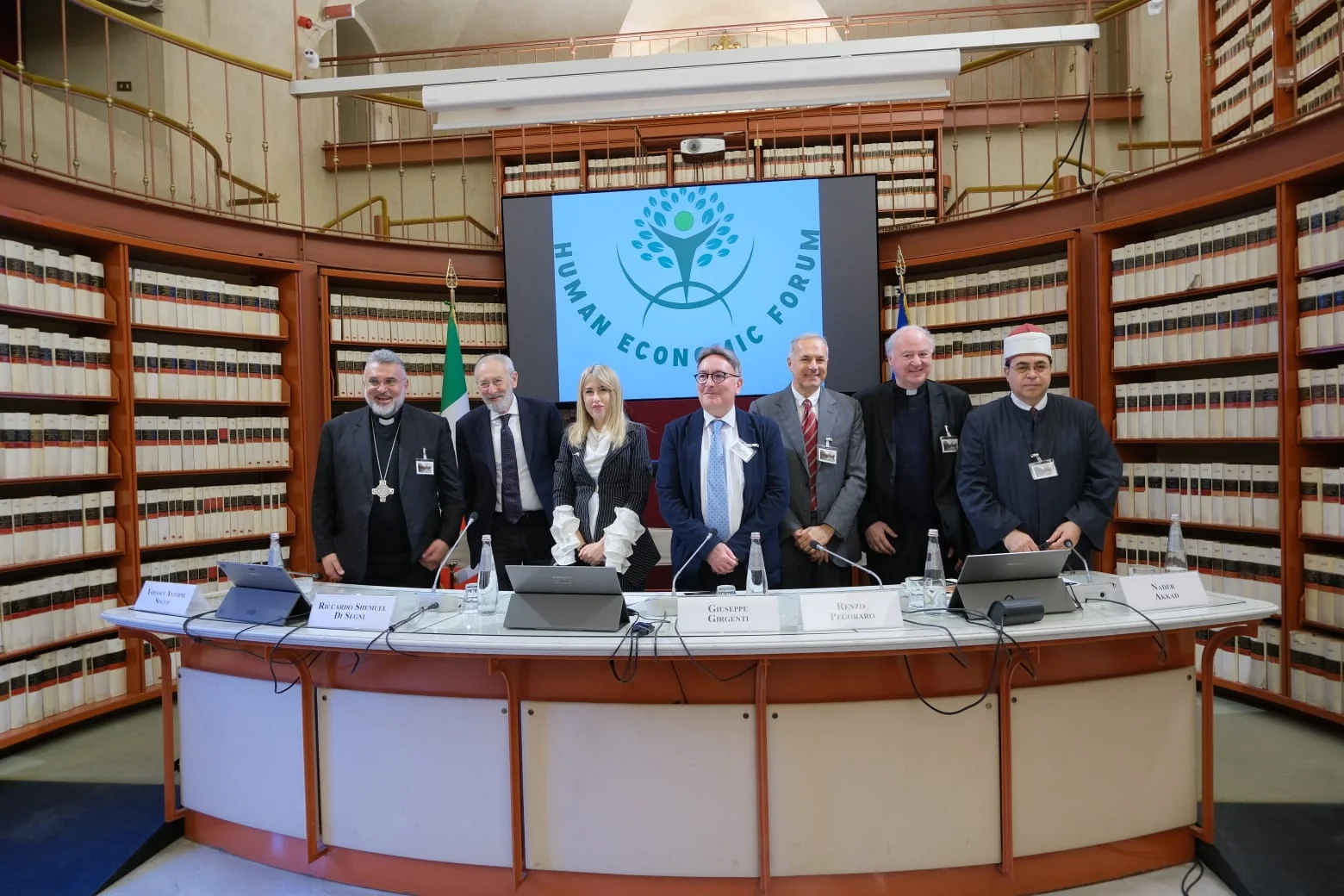 Representatives of religious traditions at the panel on AI and spirituality, 9 December 2025.